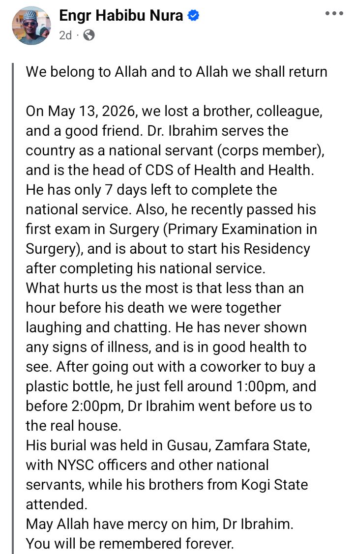 NYSC Tragedy