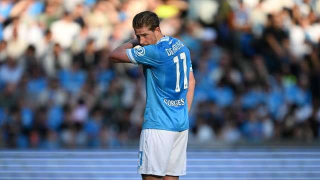 Napoli players in action during a Serie A match
