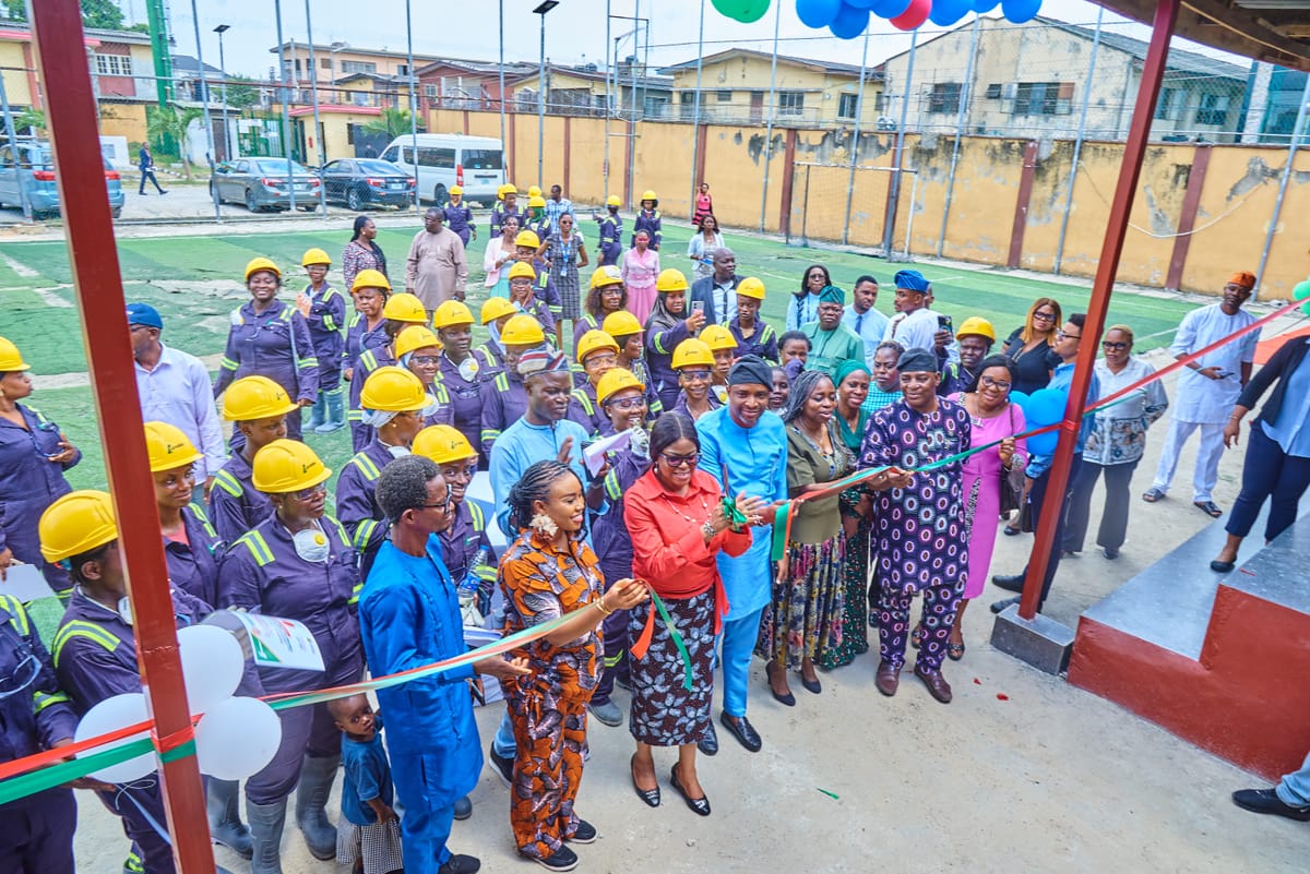 Women trained in tiling and block laying through the BuildHer initiative