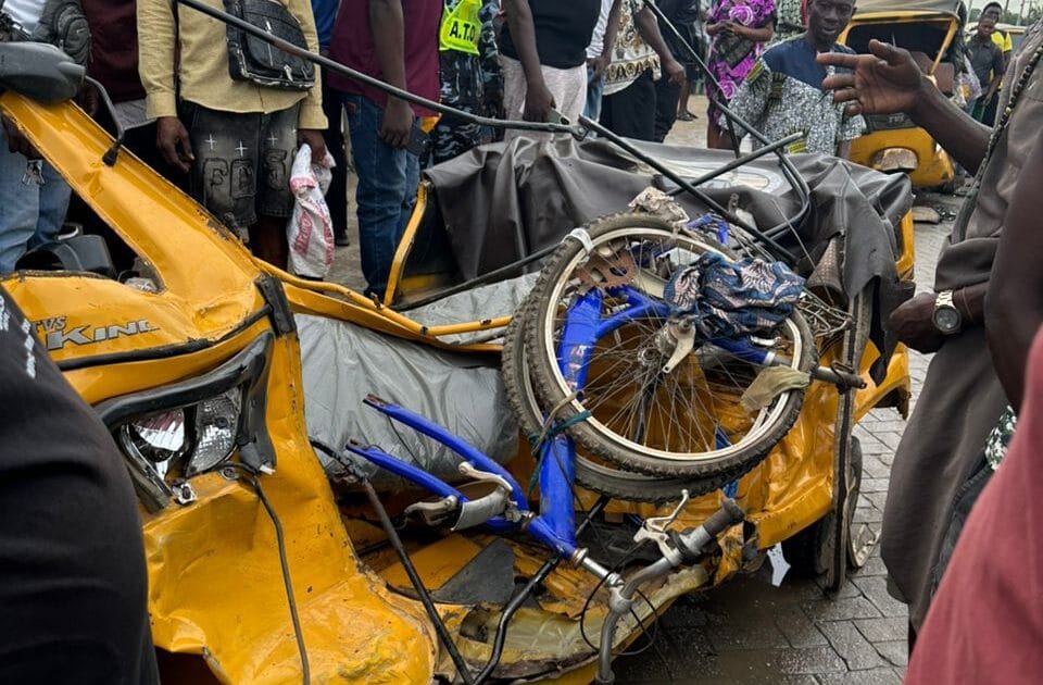 Lagos Tragedy: Speeding Car Collides with Tricycles, Leaves Several Injured