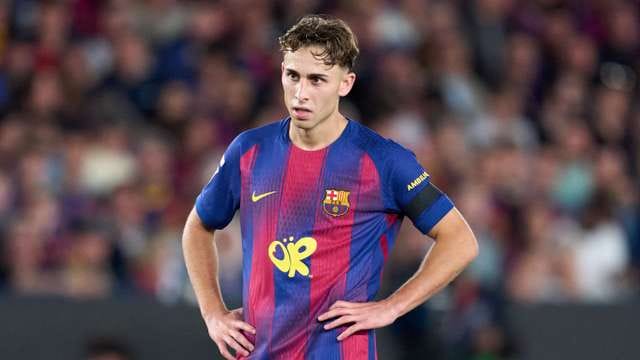 Fermin Lopez in action for FC Barcelona