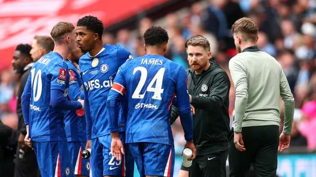 Chelsea in action against Manchester City during the Emirates FA Cup Final
