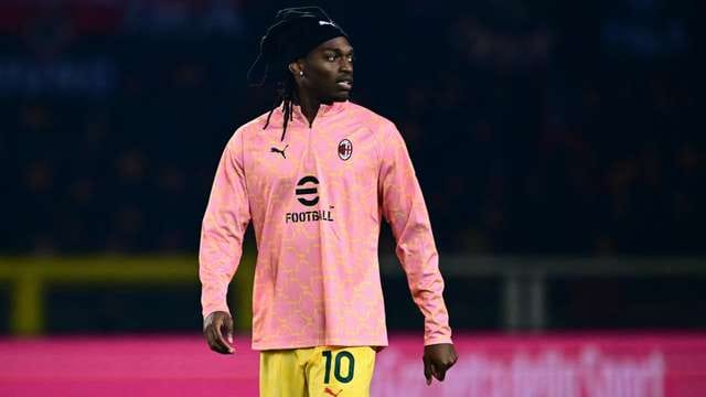 Rafael Leao playing for AC Milan