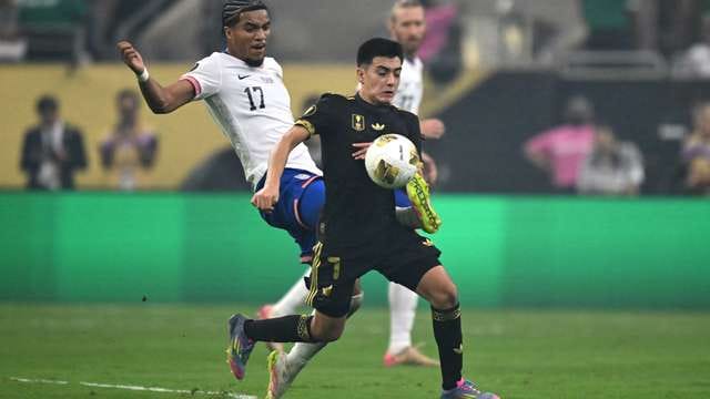 Mexico in action during a Concacaf Gold Cup match