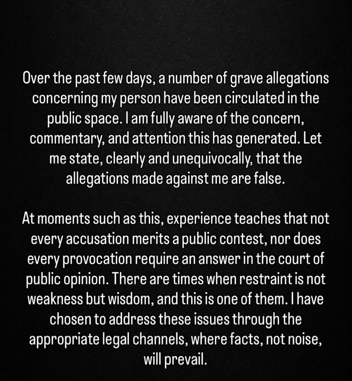 ?The allegations are false? - Frank Edoho breaks silence following scandal involving his marriage to Sandra Edoho