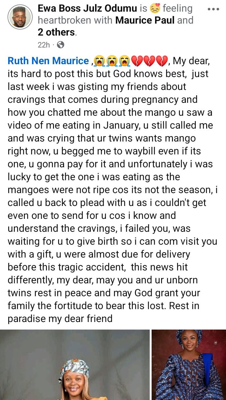 Woman pregnant with twins k!lled by driver fleeing from VIO in Jos