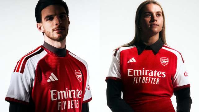 Arsenal's home kit for the 2025-26 season.