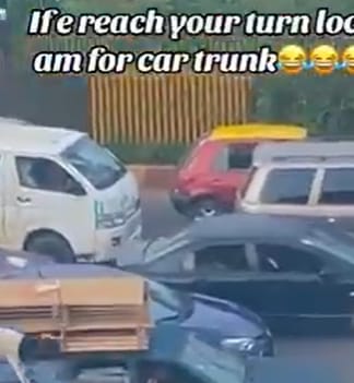 Ibadan Traffic Gets Unlikely Rider as Goat Takes to Car Roof