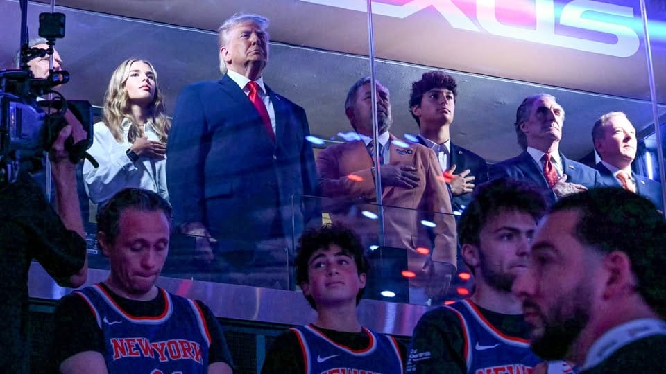 Historic Moment as Trump Attends NBA Finals Game
