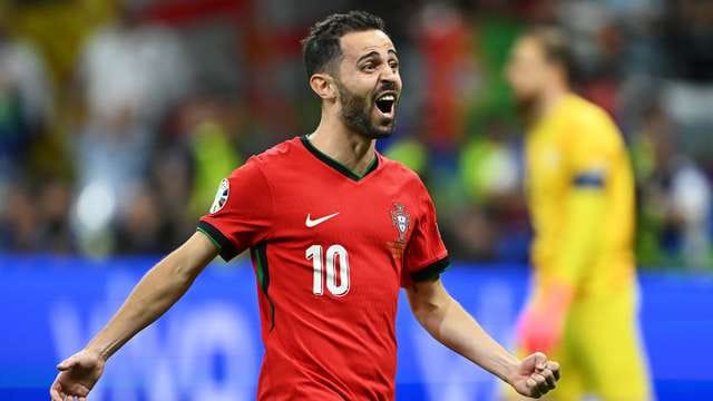 Bernardo Silva representing Portugal in the UEFA EURO 2024 Round of 16