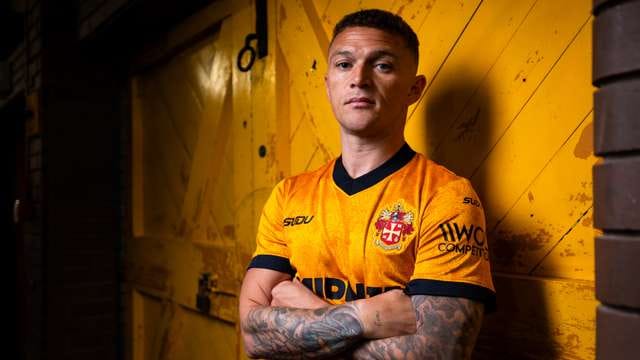 Kieran Trippier during a training session with Wolves