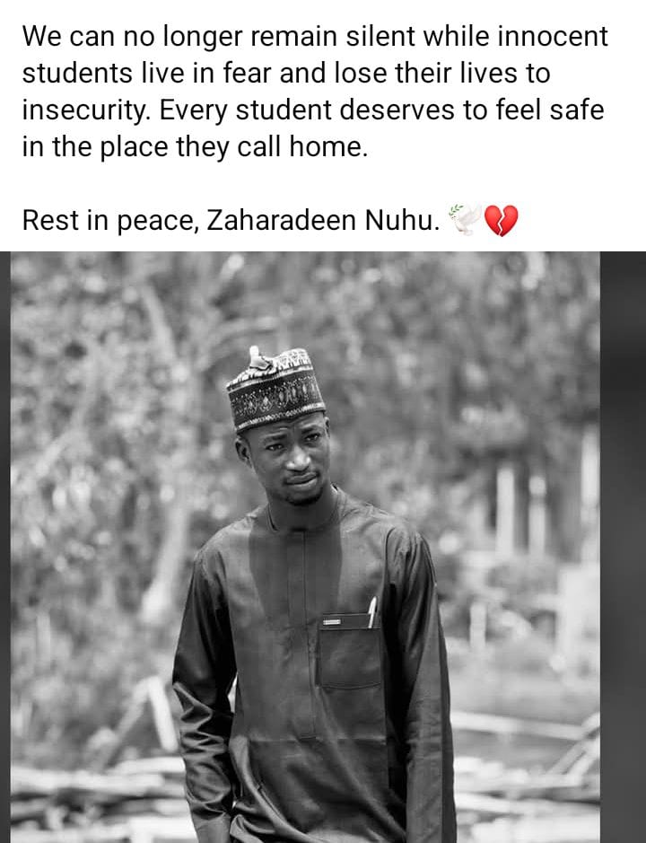 An image representing the tragic loss of a young student to thieves' attack