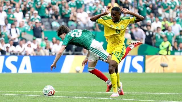 Mexico vs South Africa match at the Azteca Stadium