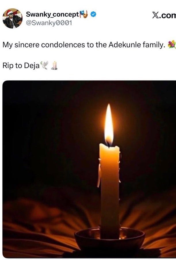 Nigerian singer Adekunle Gold, whose daughter was the subject of false claims.