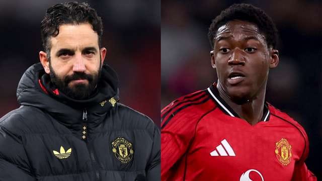 Ruben Amorim and Kobbie Mainoo during their time at Manchester United.