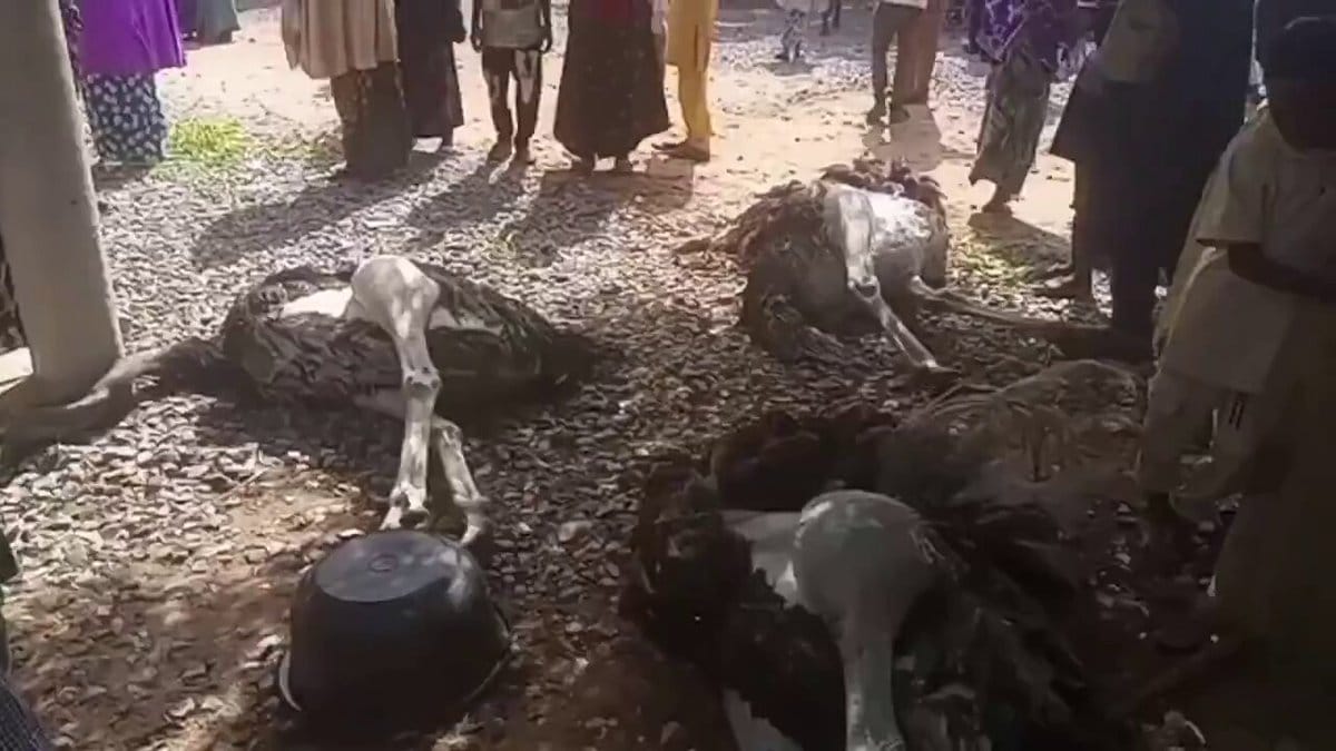 VIDEO: Suspected Terrorists Attack Emir’s Palace in Yashikira, Kwara State; Women and Children Reportedly Abducted