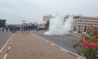 Abuja Protest Turns Violent As Police Unleash Teargas On Demonstrators Led By Sowore