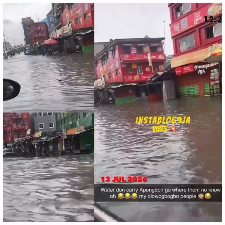 Apongbon Residents Feel the Water as Heavy Rain Submerges Area