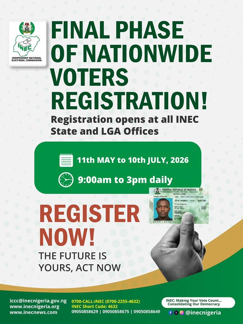 The Future Is Yours: Don’t Miss INEC’s Final Voter Registration Window!