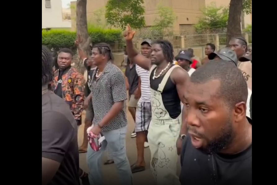 VIDEO - Verydarkman alongside others continues to protest in Abuja over insecurity