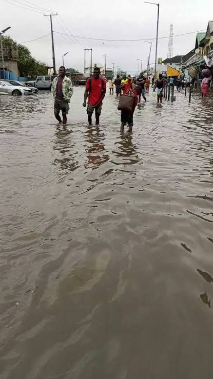 Drone Footage Reveals Scale of Flooding in Ogombo