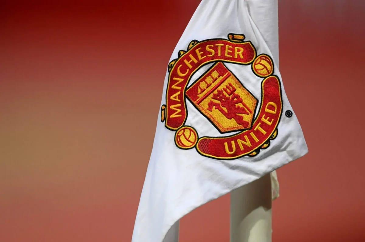 The iconic badge of Manchester United Football Club.