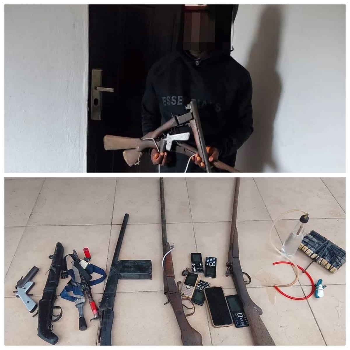 Rivers Police Apprehend 'Oyibo,' Notorious Robbery Suspect, Seize Weapons Cache