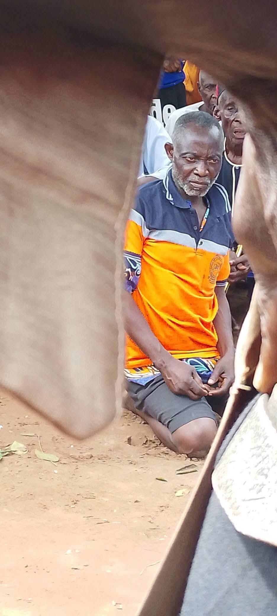 Photos of the accused elderly man sparked reactions on social media