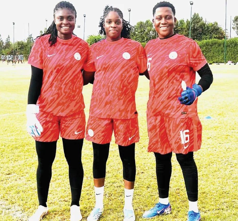 Nnadozie and others in action for the Super Falcons