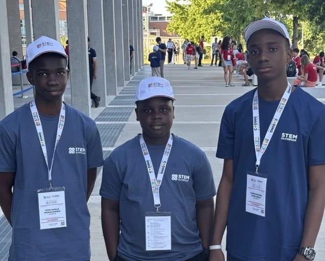 The Nigerian team representing the nation at the International STEM Olympiad Grand Finale in Rome, Italy, a competition that featured participants from over 150 countries.