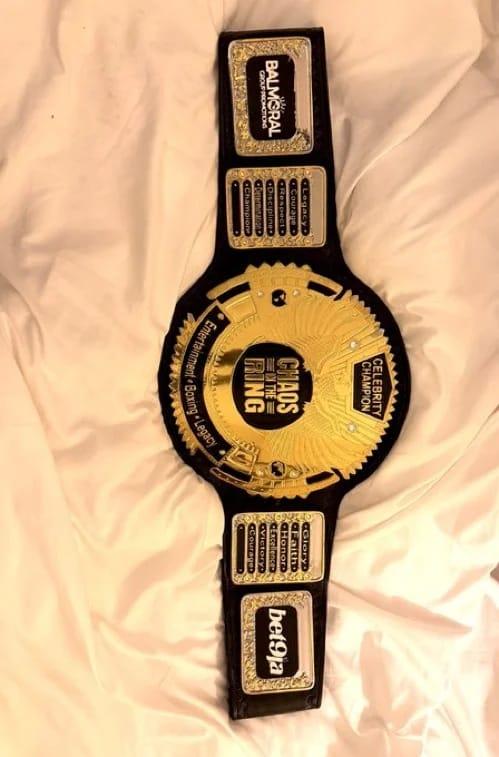 The official Chaos in the Ring Celebrity Championship Belt.