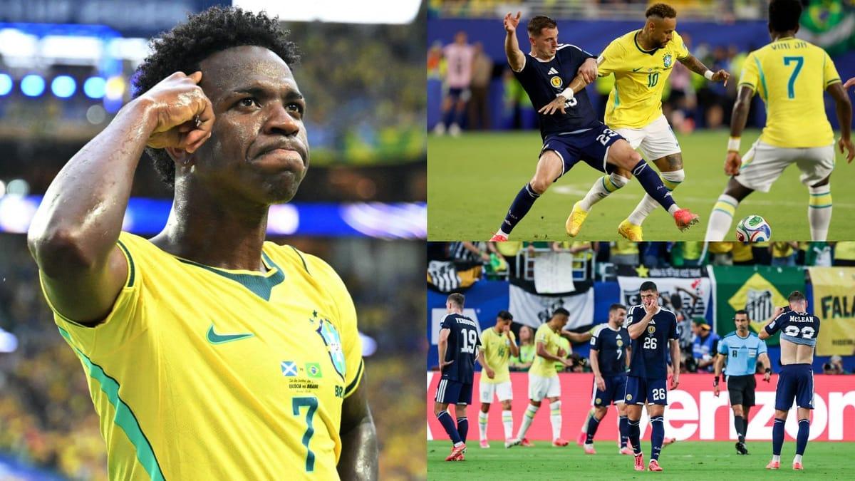 Vinicius Jr Double Sinks Scotland, Pushing Tartan Army Near World Cup Exit