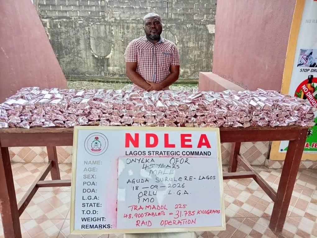 Bags of Canadian Loud, a potent strain of cannabis, intercepted by NDLEA operatives at Tin-Can Island Port, Lagos.