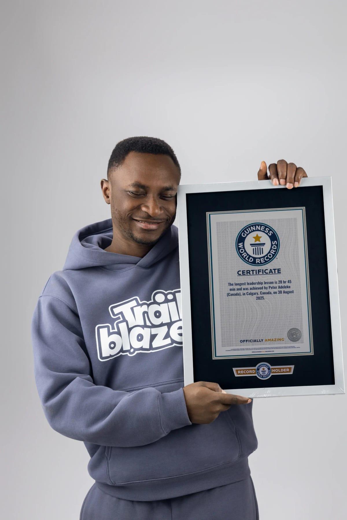 Nigerian Record Breaker Peter Adeleke Advocates Diverse Guinness World Record Pursuits