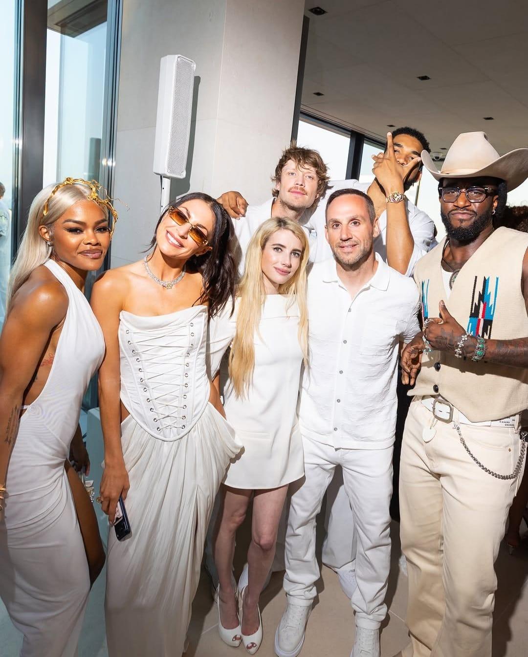 High-profile attendees, including music and sports stars, at the star-studded Hamptons event.