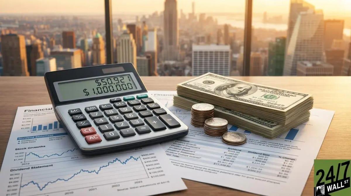 A graphic depicting financial charts and rising stock indicators, symbolizing passive income generation.