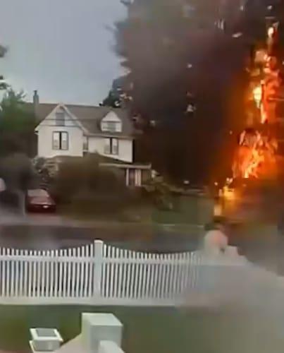 Thomas Fahmy recounting his miraculous survival after the lightning strike.