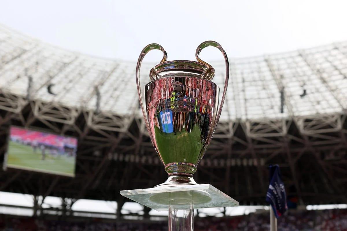 The coveted UEFA Champions League trophy, the ultimate prize in European club football.