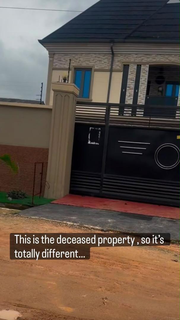 Scene from the viral video showing the family residence