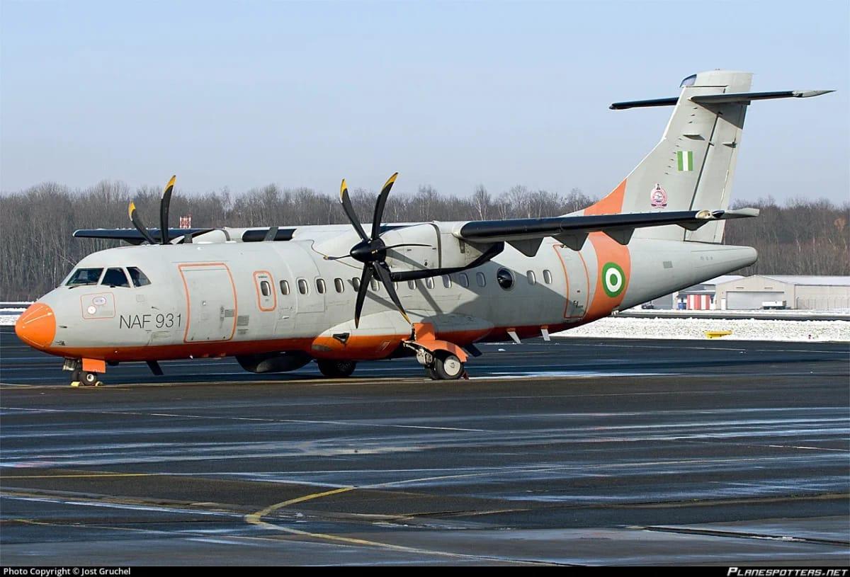 An AI-generated visual representation of a Nigerian Air Force aircraft, similar to the one involved in the Ondo crash.