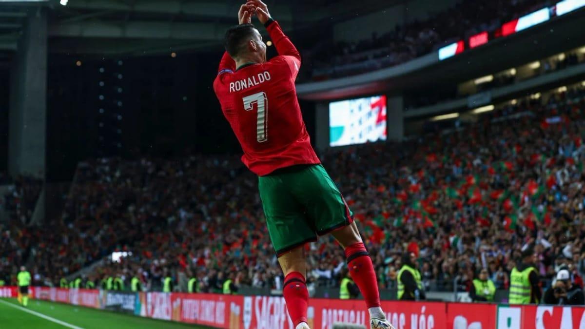 Renowned footballer Cristiano Ronaldo pictured during a match.