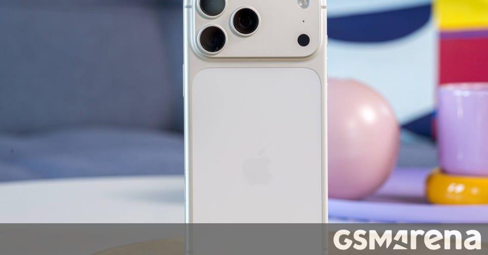 Rendered image showcasing the potential design and dimensions of the iPhone 18 Pro Max.