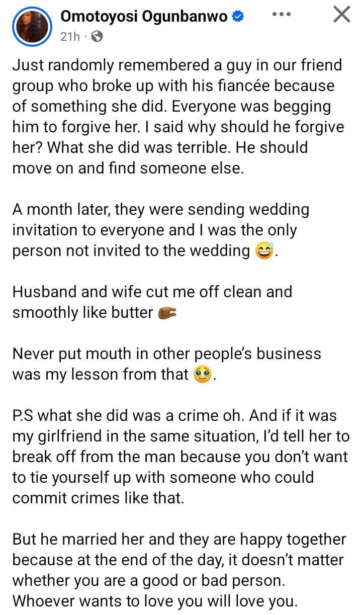 US-Based Nigerian Recounts Losing Friend Over Crime-Related Relationship Advice