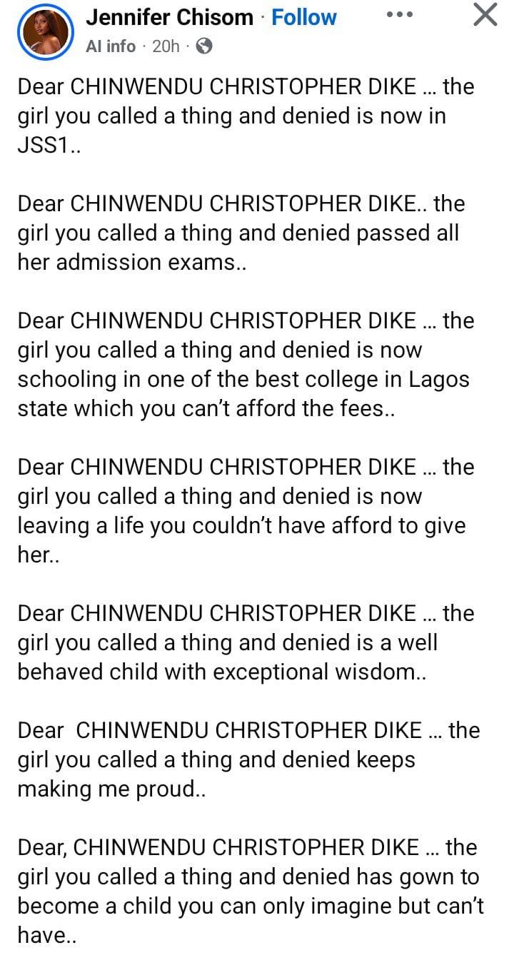 Lagos Mother Shades Ex, Daughter Gains Entry to Elite College