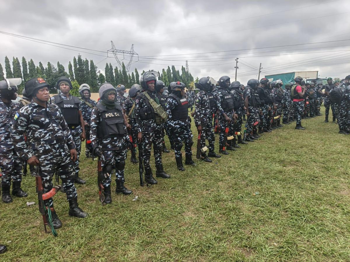 Aerial surveillance being conducted by police helicopters and drones
