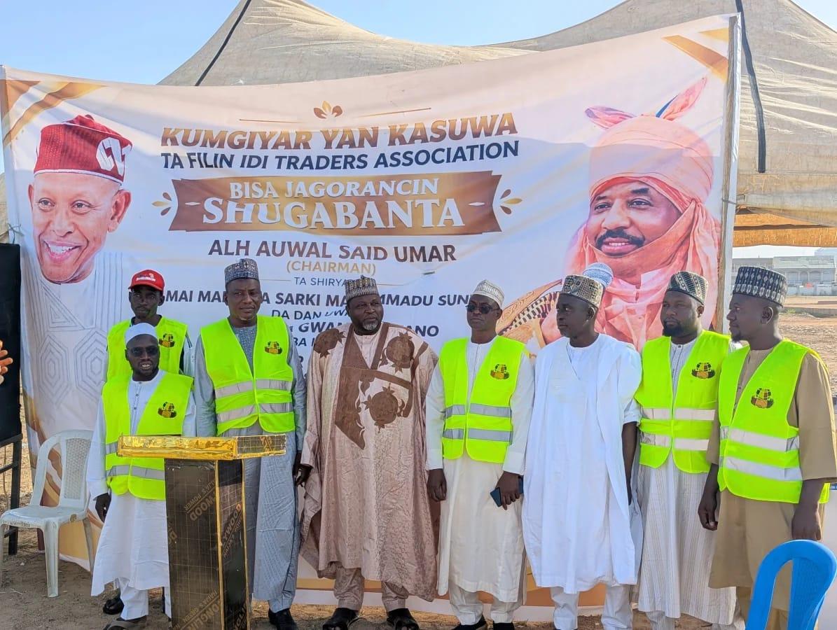 Members of the Association of Shop Owners gather for a prayer session in Kano, expressing gratitude and appealing for further support.