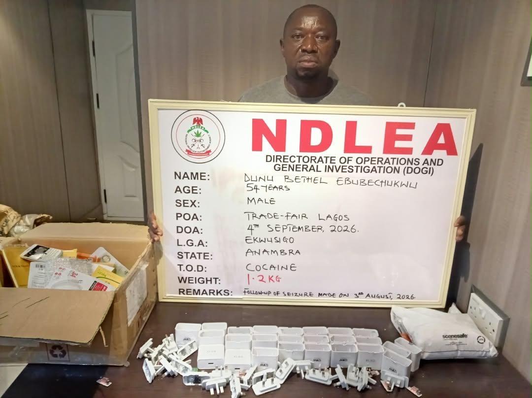 NDLEA Nabs Convicted Trafficker in Lagos, Seizes Cocaine & Cannabis Tanker