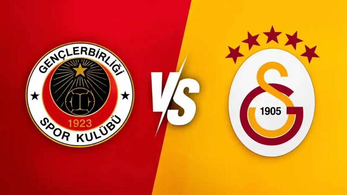 Players from Galatasaray and Gençlerbirliği clash in a tense Süper Lig encounter.