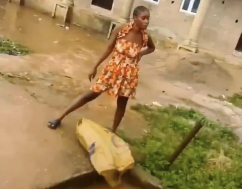 Ogun State Authorities Apprehend Woman for Drainage Waste Disposal in Sagamu