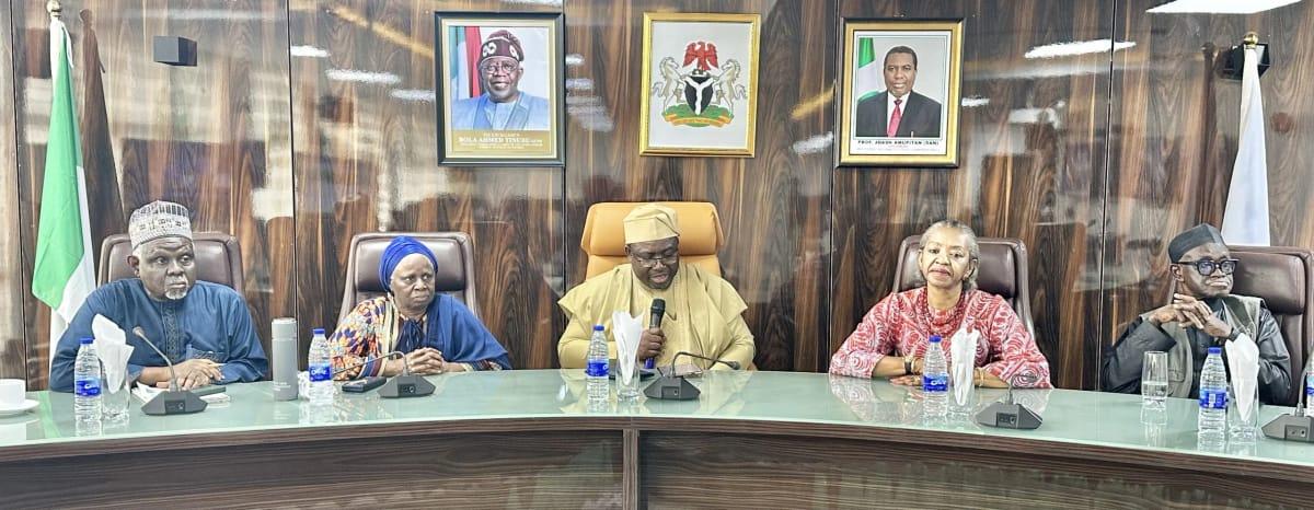 INEC Chairman, Prof Joash Amupitan, SAN, addresses staff at the Osun State governorship election Situation Room.